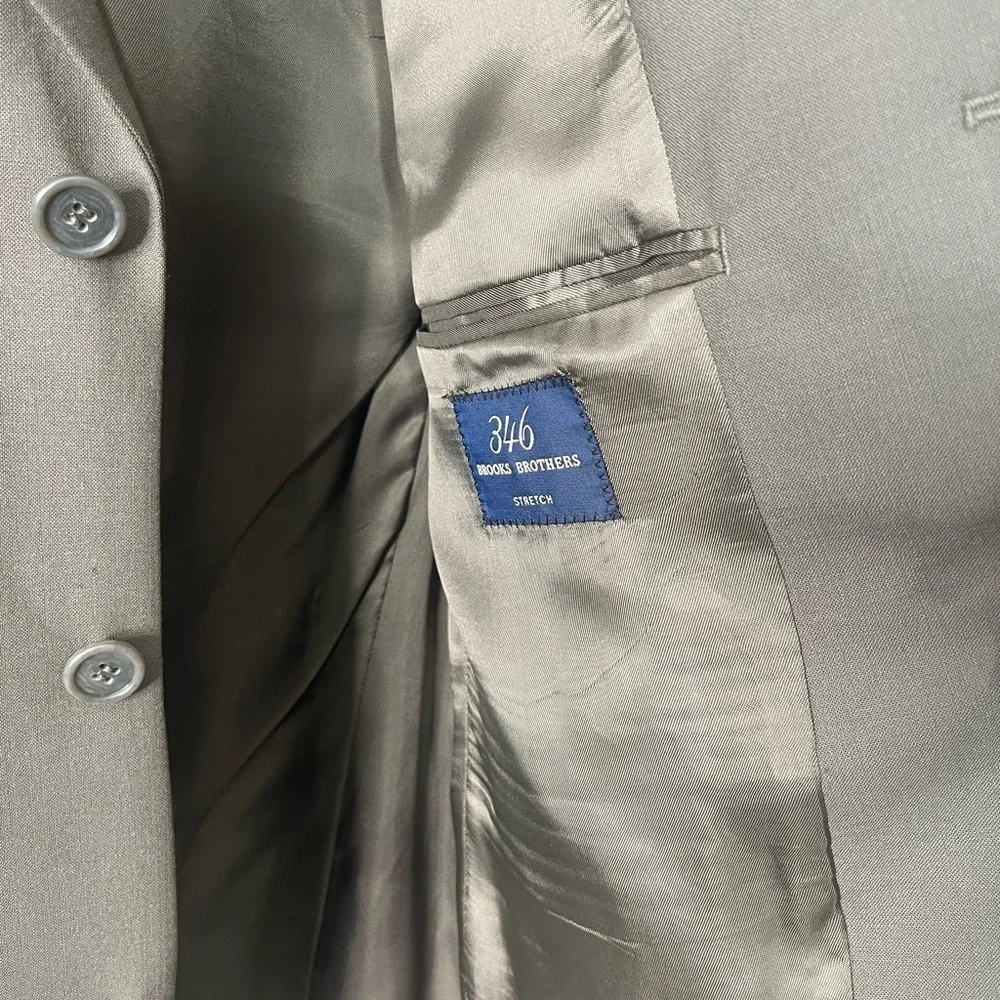 Brookes Brothers 2004 Season 346 Stretch Wool Sports Coat 40 R - Picture 7 of 8